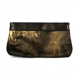 Elegant Black and Gold Clutch